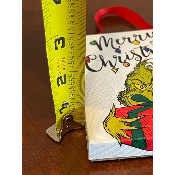 Set Of 2 Grinch Christmas Light Up Canvas Xmas Tree Ornament grinchmas - Picture 5 of 9